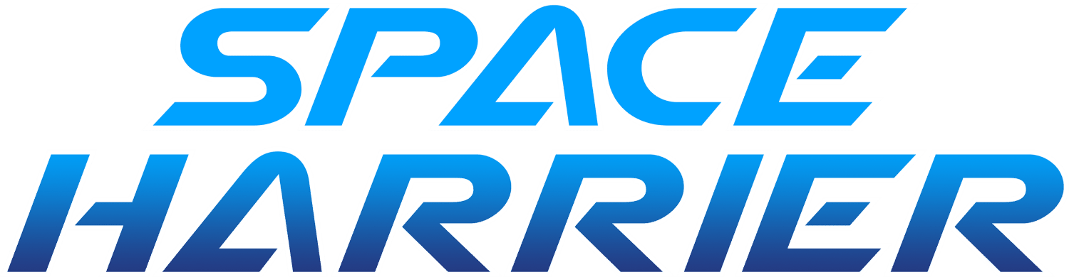 Space Harrier logo for Commodore 64